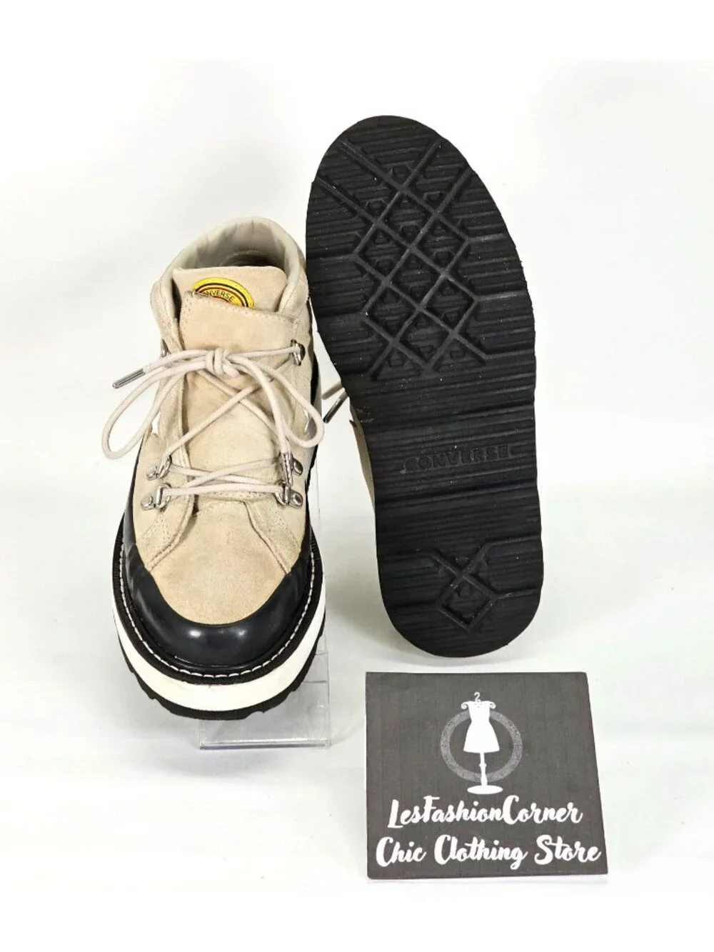 Converse Women's Beige Fleece Lined One Star Boot Sneakers Shoes Size 7.5 1962 - Picture 4 of 16